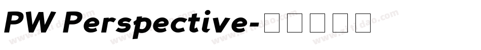PW Perspective字体转换